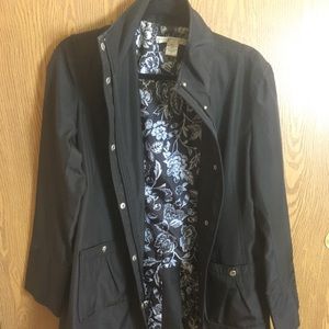 Geoffrey Beene Black Designer Coat